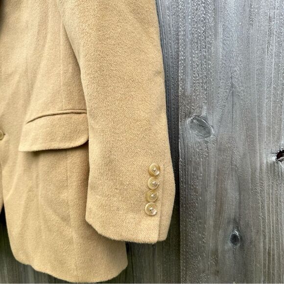 Lauren Ralph Lauren Blazer Men’s Size 42-R Beige 100% Camel Formal Wedding Work - Picture 5 of 11